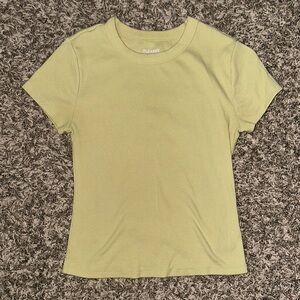 Old Navy Fitted Green Short Sleeve Tee